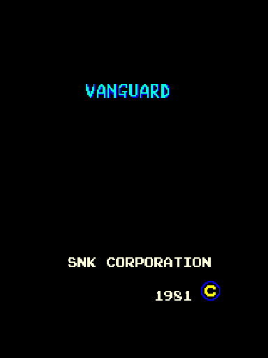 Vanguard (Japan) Title Screen